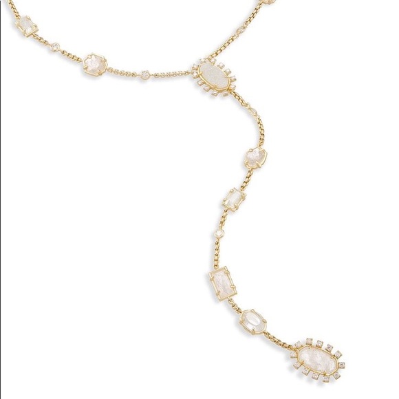 Liesl Y Necklace in Gold - Picture 2 of 6